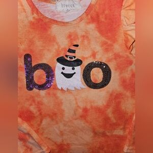 Girls Size 7 Long Sleeve Halloween Shirt